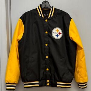 🖤💛 Pittsburgh Steelers NFL Varsity Jacket | Team Apparel | Size M